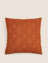 Pure Cotton Geometric Textured Cushion